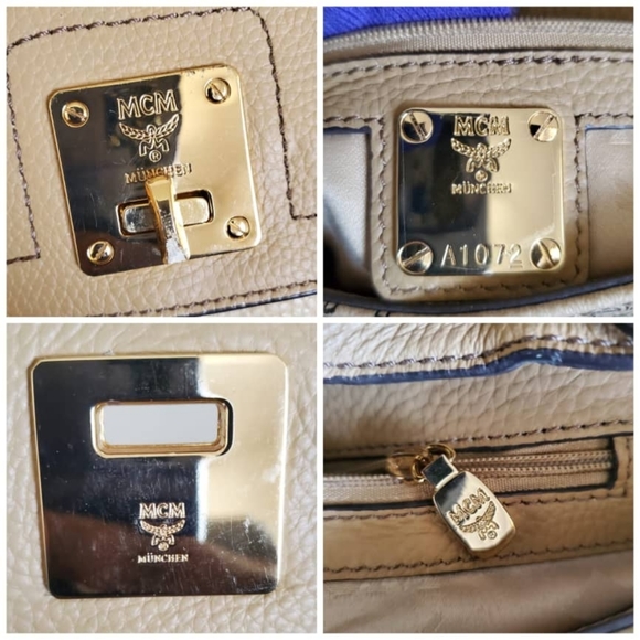 MCM VISETOS Cream 2way Shoulder Bag - Picture 12 of 13